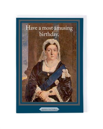 Carte d'anniversaire de la reine Victoria