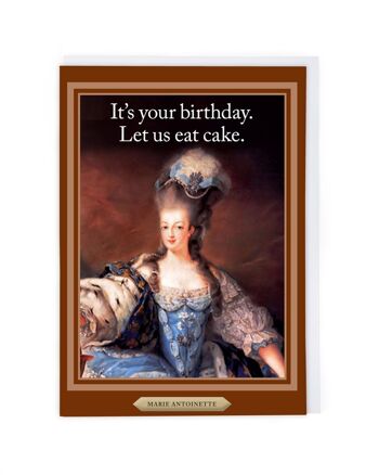 Carte d'anniversaire de Marie-Antoinette