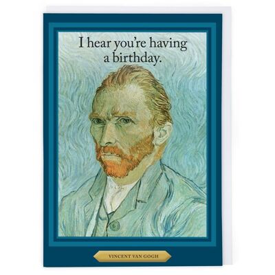 Tarjeta de cumpleaños de Vincent Van Gogh