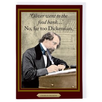 Charles Dickens Greeting Card