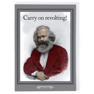 Cartolina d'auguri di Karl Marx