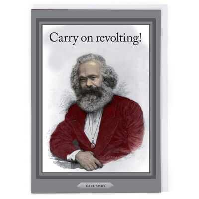 Karl Marx Greeting Card