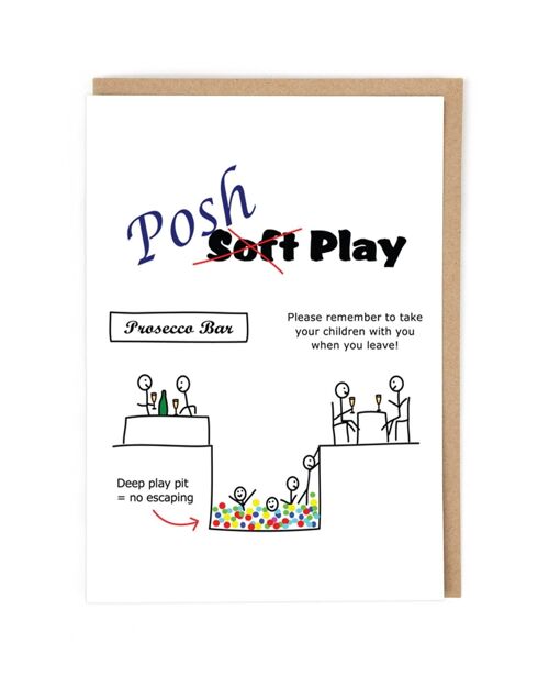 Posh Play Birthday Card