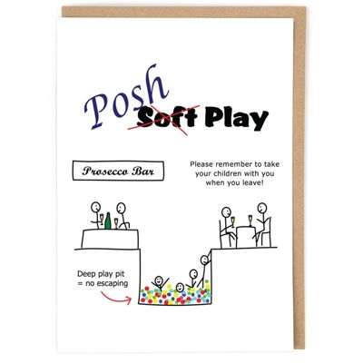 Posh Play Birthday Card