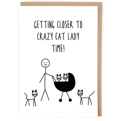Katzendame Geburtstagskarte