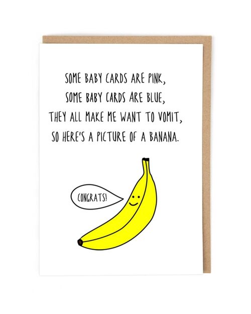 Banana Baby Greeting Card