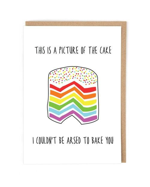 Rainbow Cake Birthday Card