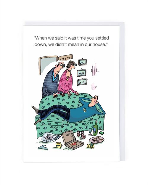 Settled Down Greeting Card