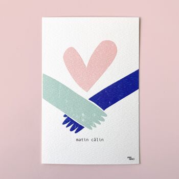 Carte postale amour CALIN 1