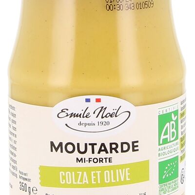 Semi-strong mustard with organic rapeseed and olive oil (5%)