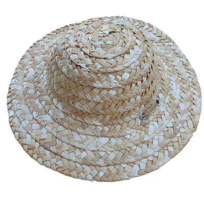 Chapeau de paille lien lurex or