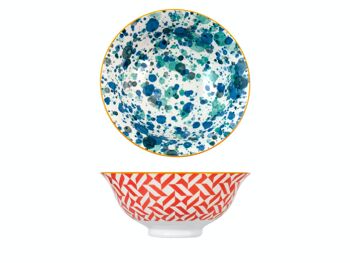 Bol Mix&Match en porcelaine décorée cm 18. 6