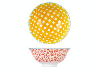 Bol Mix&Match en porcelaine décorée cm 18. 8