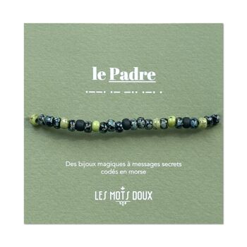 Bracelet homme code morse : le Padre 2