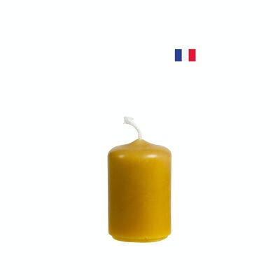 Small cylindrical wax candle