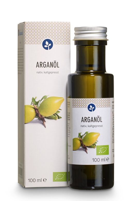 Argan Öl, bio 100ml | kaltgepresst | aus Marokko | VEGAN | in der Glasflasche