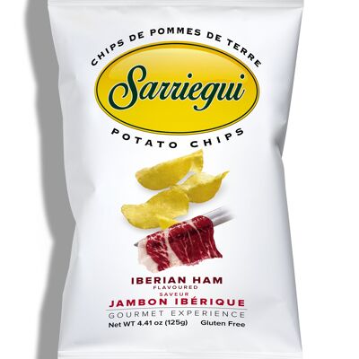 CHIPS DE POMMES DE TERRE SARRIEGUI JAMBON IBÉRIQUE 125 g