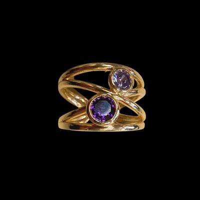 NOMEOLVIDES Double Purple Ring
