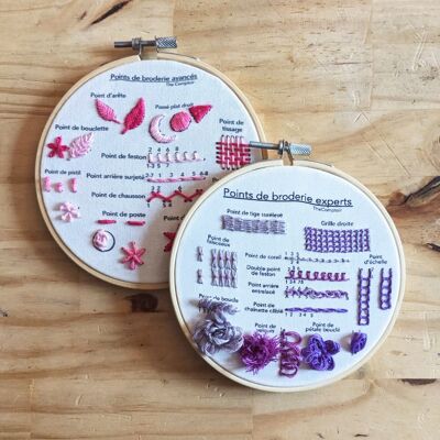 double embroidery kit - advanced and expert stitches