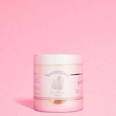 MASQUE DE CONDITIONNEMENT POUR LES MALTAIS MASQUE BLANC SOYEUX