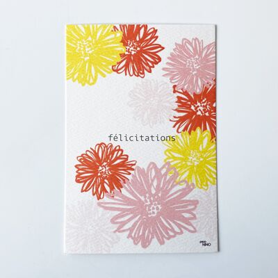 CONGRATULATIONS card - flowers