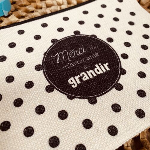 Trousse merci de m'avoir aidé à grandir noir