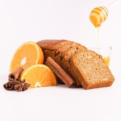 Pan de jengibre de pastel de naranja