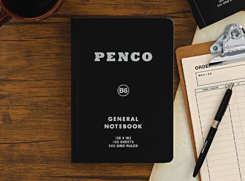 Hightide Penco Soft PP Notebook Grid, B6