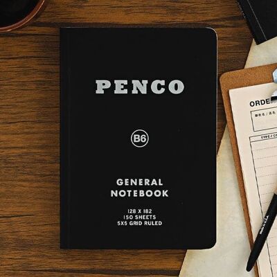 Hightide Penco Soft PP Notebook Grid, B6