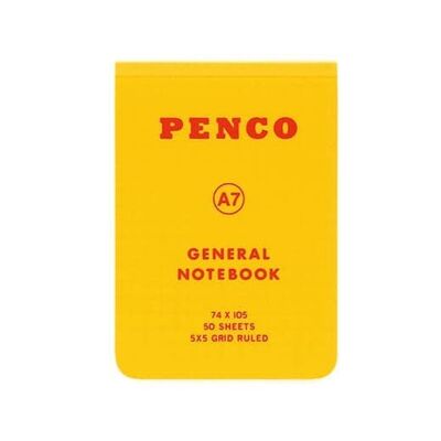 Hightide Penco Soft PP Reporter Notebook A7, griglia