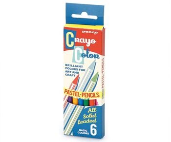 Lot de 6 crayons de couleur Hightide Penco 1