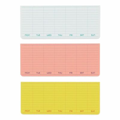 Hightide Penco Sticky Memo Pad Weekly