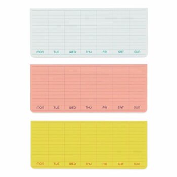 Hightide Penco Sticky Memo Pad hebdomadaire 1