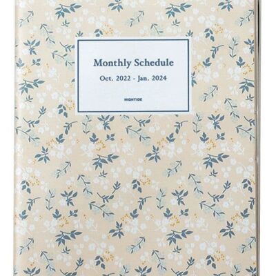Hightide 2023 Floral Monthly Diary A5