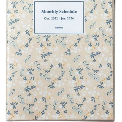 Hightide 2023 Floral Monthly Diary A5