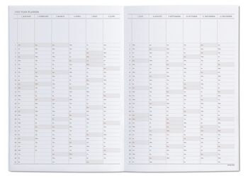 Agenda mensuel fleuri 2023 Hightide A5 3