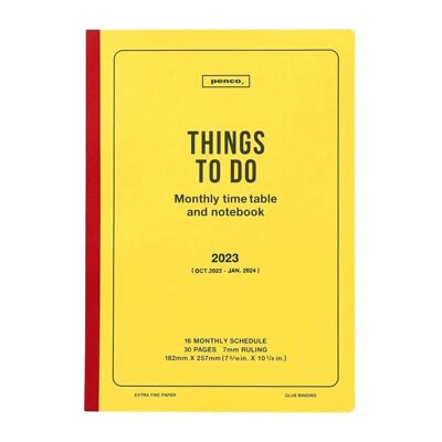 Hightide Penco 2023 Things To Do- Monthly Planner B5
