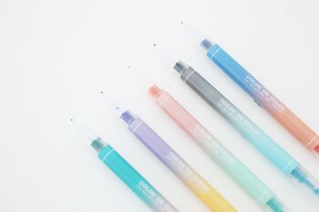 Livework Twin Plus Pen Lot de 5 stylos à double pointe 10 couleurs 6