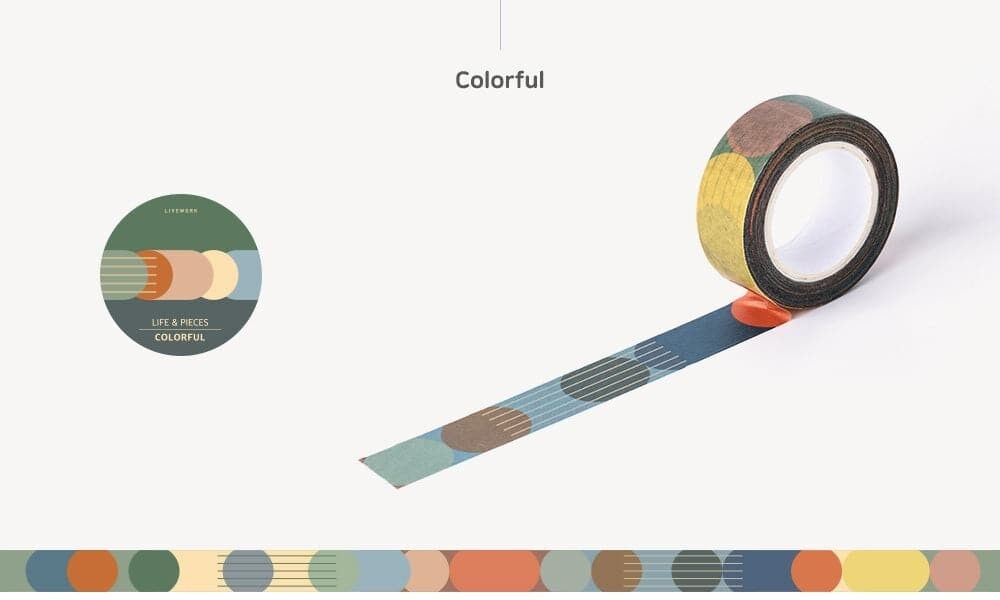 Nastro adesivo Livework Life & Pieces - Colorato