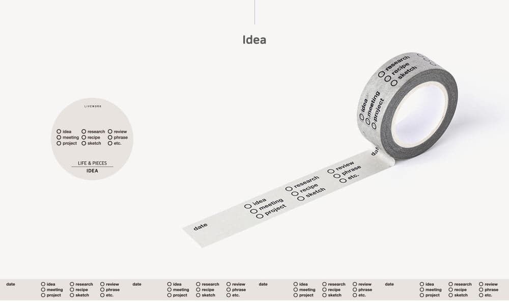 Nastro adesivo Livework Life & Pieces - Idea