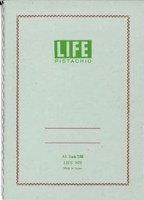 Carnet cousu A6 vert pistache - Lalo - Fabrication Française - Season Paper