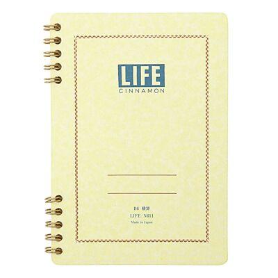 Cahier Life Cinnamon, ligné, B6