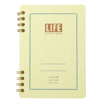 Cahier Life Cinnamon, graphique, A6