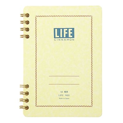 Life Cinnamon Notizbuch, liniert, A6