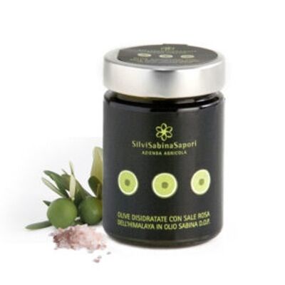 Olive Disidratate con sale rosa dell’Himalaya in Olio Sabina D.O.P.