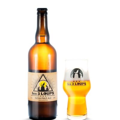 Beer 3 LOUPS India Pale Ale 5.6°v. alc 75 cl.