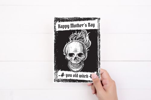 Mothers Day Card | You Old Witch| Happy Mother's Day |Funny Card | Goth Mum