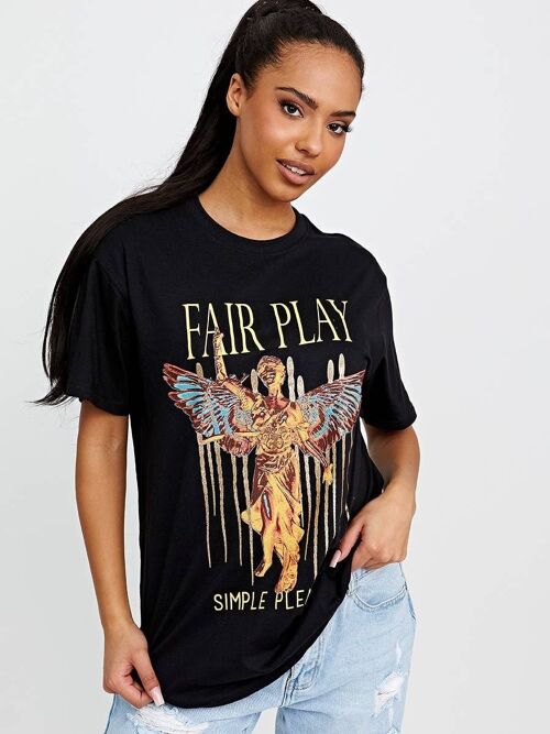 Fair Play Graphic Printed T Shirt