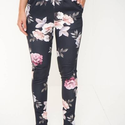 Pantalón de vestir con estampado floral