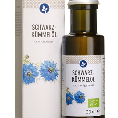 Schwarzkümmel Öl, bio 100ml | kaltgepresst | aus Ägypten | VEGAN | in der Glasflasche